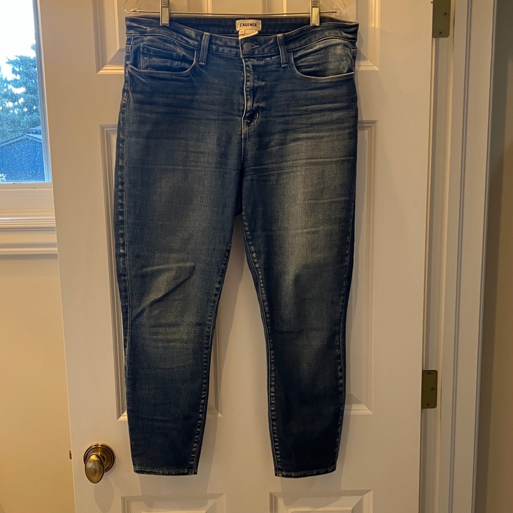 L'AGENCE Dark Blue Skinny Jeans